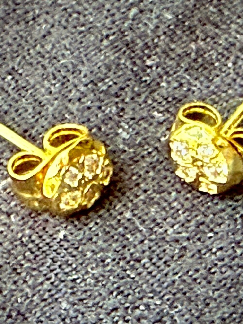 Gorjana Gold Tone Cubic Zirconia Stud Earrings